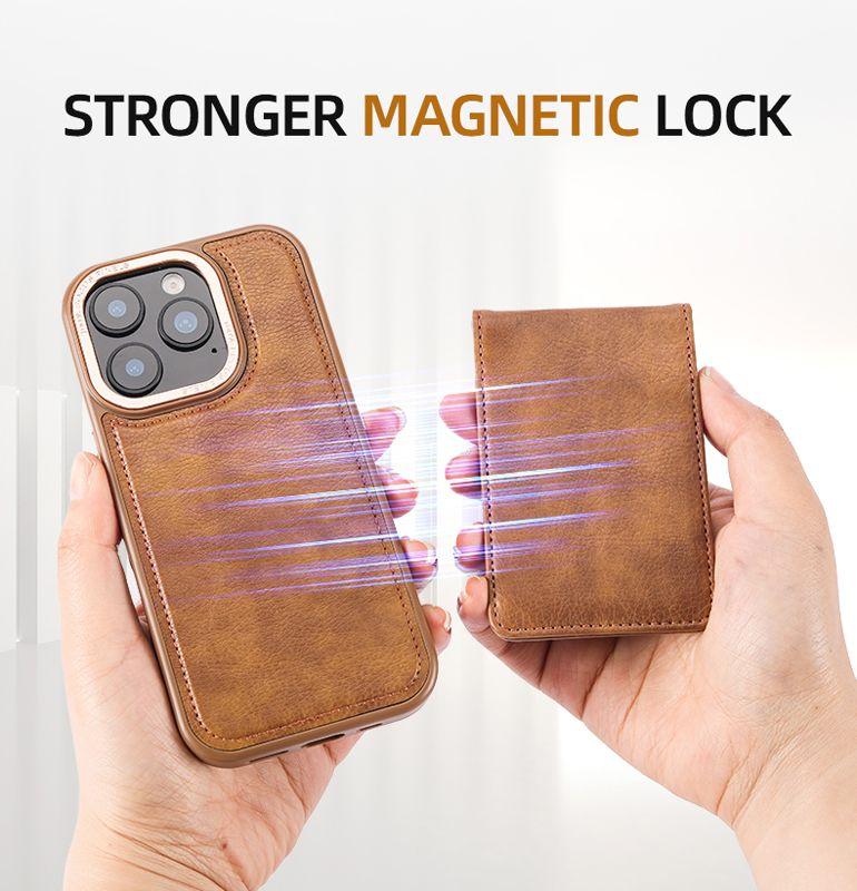 Detachable Card Case Magnetic Suction 2-in-1 Phone Case for Apple 16 Pro Max