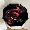 1PC Music Note Umbrella-8-Rib Reinforced, Automatic Open, Lightweight & Durable, Cute Fashion Accessory for Outdoor-T384