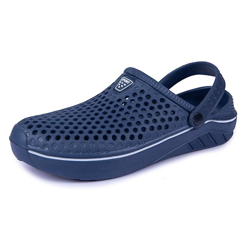 2025 Summer New Products Men's Simple Sandals Fashion Trend Hollow Breathable Hole Shoes Couple Outdoor Beach Shoes