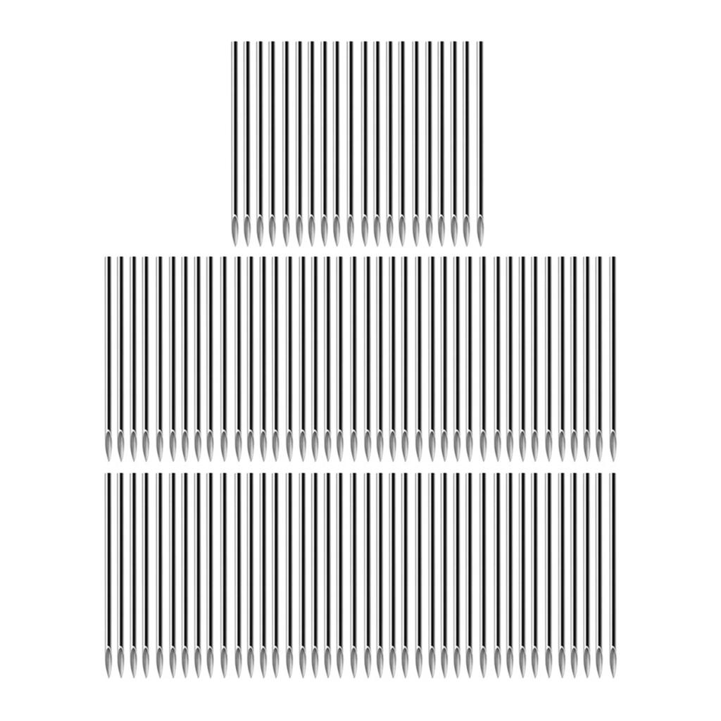 6 Types 100PCS Piercing Needles Sterile Disposable Tattoo Piercing Needles for Nose Ear Lip