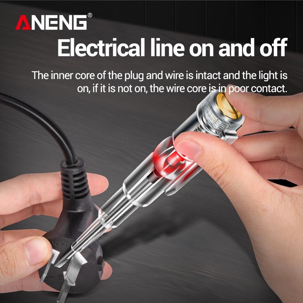 Aneng B09 электрическая тестовая ручка, отвертка с одним словом, бесконтактная индукционная интеллектуальная индикаторная лампа напряжения, тестер, ручка, инструмент
