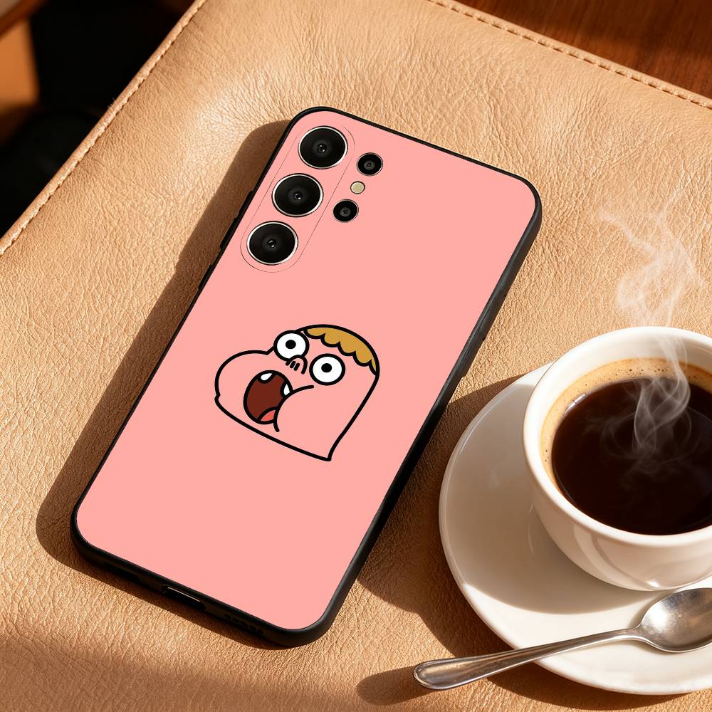 S-Sassy мультяшный C-Clarences Чехол для телефона Samsung S26,S25,S24,S21,S22,S23,S30,Ultra,S20,FE,Lite,10,9,Черный чехол