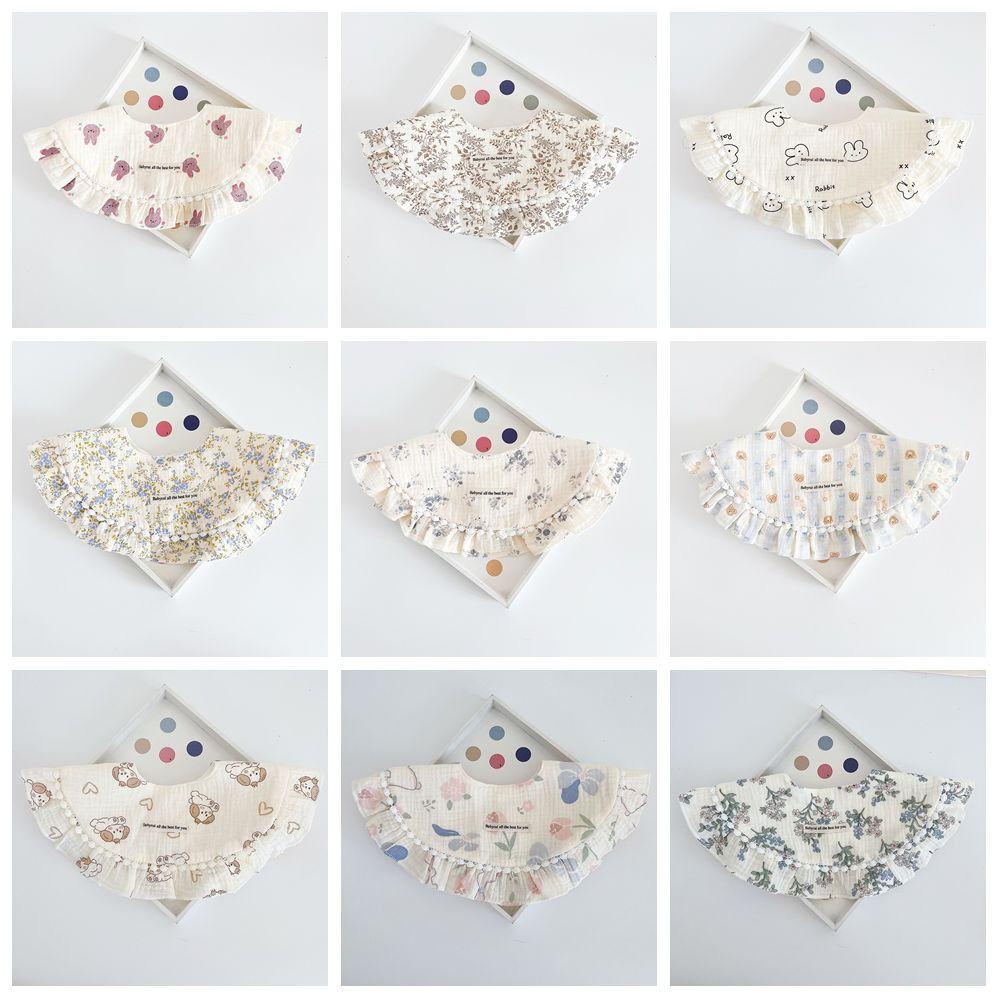 Princess Baby Cotton Bibs Feeding Saliva Towel Cloths Soft Baby Drooling Bibs  Infant