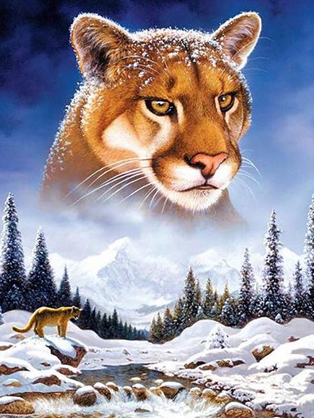 Diy 5d полная алмазная живопись, вышивка животных, квадратная круглая дрель, лес, лунный свет, волк, мозаика, украшение для мебели, подарок для хобби