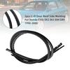 2pcs L+R Door Roof Side Molding For Honda Civic EK2 EK3 EK4 EK9 1996-2000