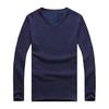 Men Fall Winter Shirt Thickened Plush Warm Soft O Neck Elastic Long Sleeve Solid Color Pullover Plus Size Daily Bottoming Top Underwear