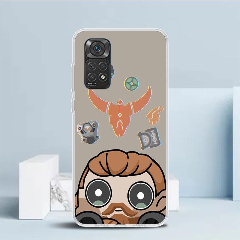 Game Valorant Cute Phone Case For Xiaomi Redmi Note 15 14 14S 13 12S 12 Pro Plus 11S 11 11T 11E 10S 10 + Soft TPU Back Cover Red