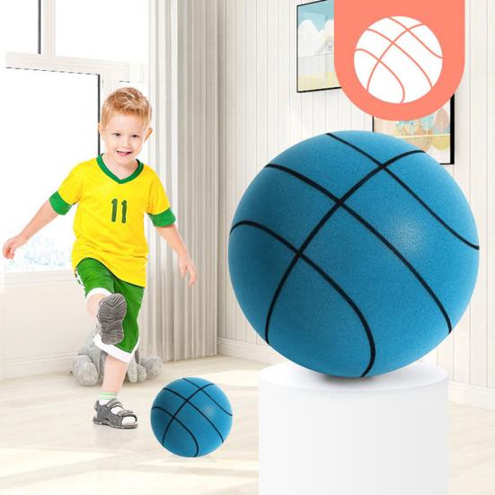 Бесшумный баскетбольный мяч для дриблинговых тренировок в помещении. Высокоплотный пенный баскетбольный мяч для тренировок в помещении. Бесшумный мяч.