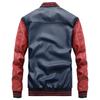 Leather Jacket Men's Casual Jacket PU Jacket Baseball Stand Collar Spring and Autumn New Trendy Men's Leather Jacket