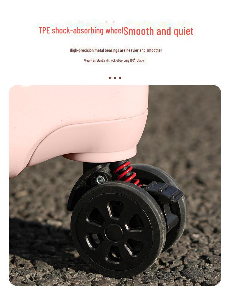 Yongsheng женский дорожный чемодан большой вместимости 26 дюймов, утолщенный, с колесиками и замком с паролем