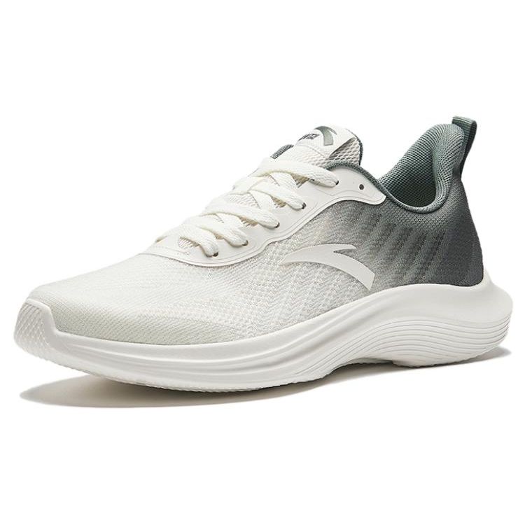 Anta Толстая подошва амортизирующие нескользящие износостойкие низкие кроссовки для бега мужские кроссовки серые зеленые белые 912335503-4