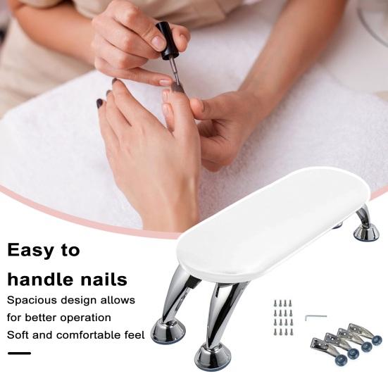 Manicure Hand Pillow Portable Foldable Anti-Slip Stable with 16 Screw Holes Hand Pillow for Comfortable Nail Art