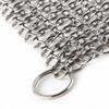 Wok Cleaning Circular Ring Chainmail Cast Iron Cleaner Pan Brush Kitchen Tool Stainless Steel