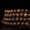 High-Quality Natural Agarwood 108 Bead Buddhist Bracelet - Qinan Multi-Turn Business Gift in Luxurious Gift Box