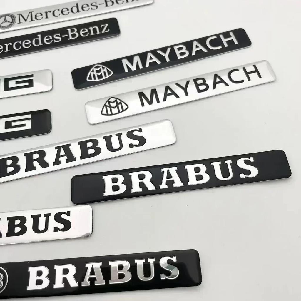 Aluminum Car Badge Rear Letter Emblem Trunk Accessories For Mercedes Benz AMG Brabus Maybach C E S GLE CLC Class W204 W203 W205 QY1
