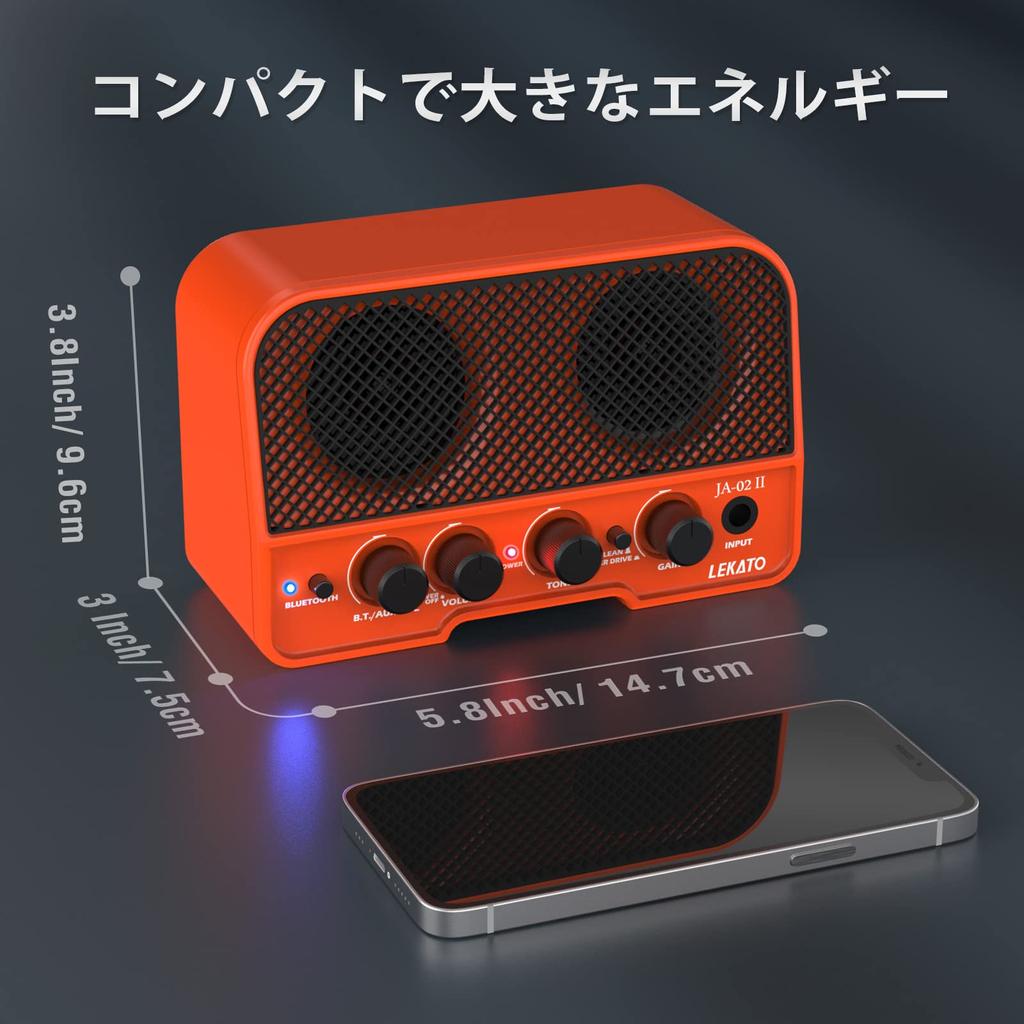 LEKATO Мини-гитара Электрогитара 2 Звука Функция Bluetooth Наушники Техническое Соответствие Громкость Для Дома Японский Инструкция Включена