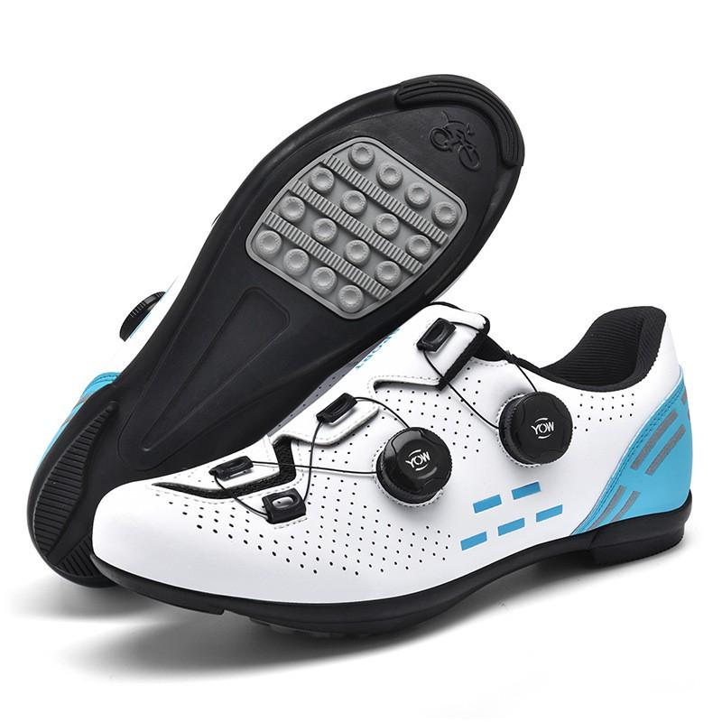 Unisex Large Size Cycling Shoes Road Mountain Bikes Non-Cleat Clipless Options Breathable Anti-Slip Shock Absorption
