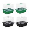 Seeds Starter Tray 6 Cells/12 Cells Seeds Germination Tray with Adjustable Humidity Vent Plant Nursery Box for Bonsai Seedlings Starting Growing