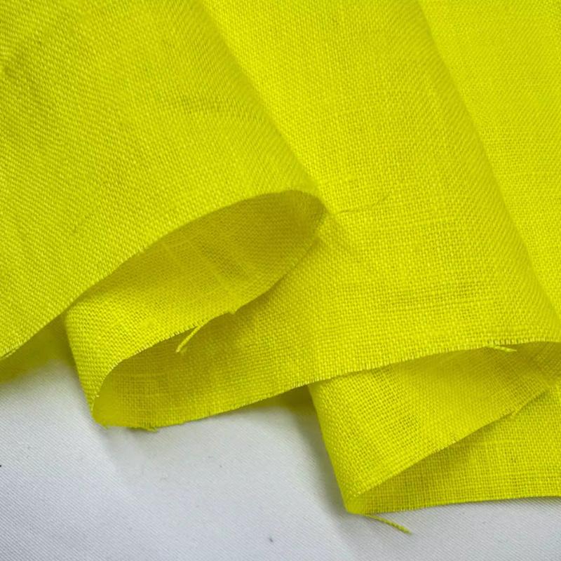 Чистая льняная ткань Стиранный лен Комфортная дышащая ткань для весны и лета DIY Платье Широкие брюки Легкая куртка Одежда