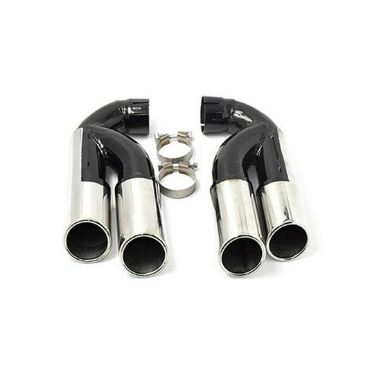 Volkswagen Touareg (04-24) Quad Square Outlet Black Exhaust Tailpipe