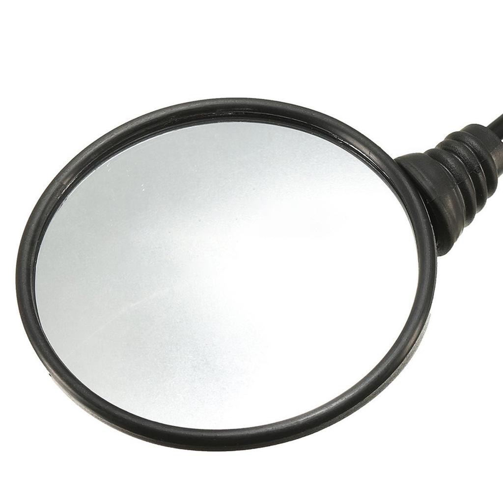 1 Pair Universal Motorcycle Scooter Aluminum Alloy Handlebar Collapsible Round Shape Rearview Side Mirror Base Modified