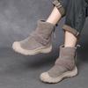 Thick Sole Plush Warm Nubuck Snow Boots Casual Round Toe Back Zipper Women's Short Boots