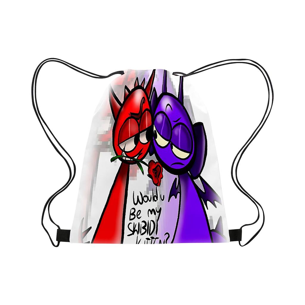 Box Sprunki Drawstring Bag Портативный Большой Вместительный Рюкзак Drawstring Водонепроницаемый