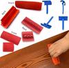 6pc Rubber Wood Grain Texture Tools Set, Realistic Wood Pattern Stamp for DIY Furniture/Wall Decoration