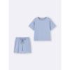 GU by Uniqlo Комплект из хлопка и цветных шорт с коротким рукавом 