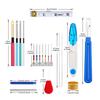 Mixed Punch Needle Kit DIY Embroidery Hoop Threads Sewing Accessory Threader Tools Set