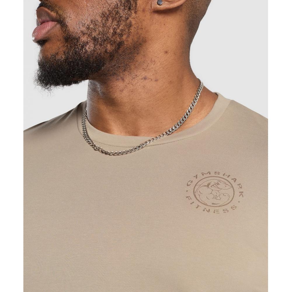 Gymshark Футболка Legacy Cement Brown A5a3b Nbzd