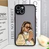 Модная Девушка Женщина Кофе Мисс Чехол для Телефона для Samsung Galaxy S25 S24 S23 Ultra S22 Plus S21 FE 5G Ударопрочный Бампер Жесткие Чехлы