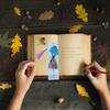 DIY Special-shaped Diamond Book Marker with Tassel Diamond Embroidery Craft Book Decor