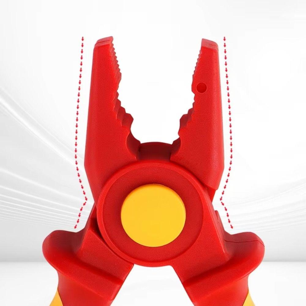 Мини-плоскогубцы для рукоделия, пластиковые кусачки для проволоки, аксессуары для изготовления бижутерии, изолированные плоскогубцы, бисероплетение