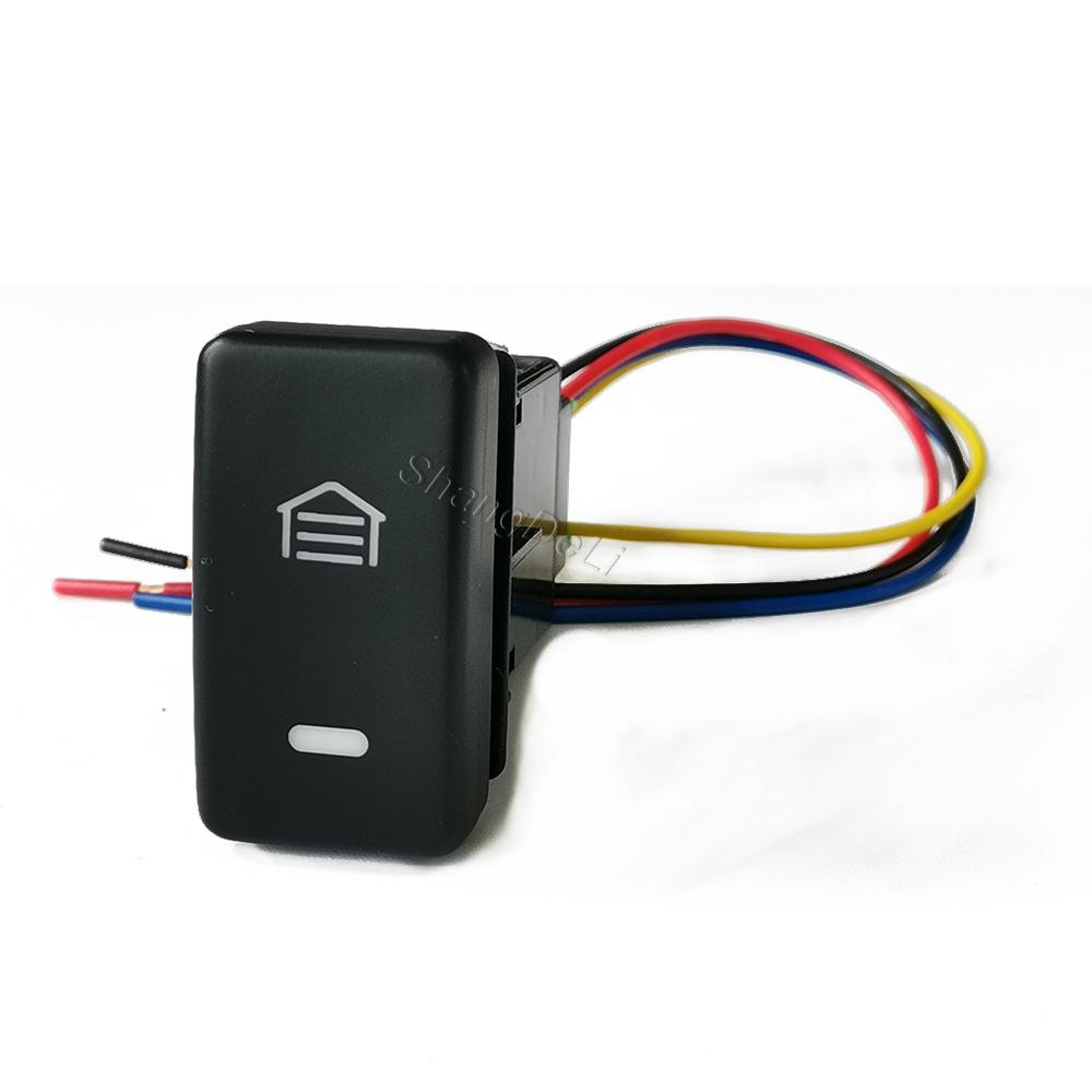 1Pc Car LED Light Garage Exhaust Momentary Switch Button For Honda Fit STREAM City Accord 8 2008 - 2013 Accessories