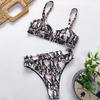 Snakeskin Bikinis High Waist Bikini Set Push Up Biquini  Women Swimsuit Female Swimwear EMA