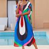 Polyester Printed Holiday Beach Robe, Bikini Cover-Up, 2 Colors