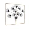 Metal Leaf Wall Art Decor Luxurious Metal Ginkgo Biloba Wall Hanging Decoration for Home Living