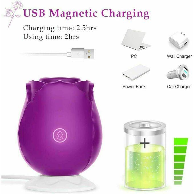 USB Rose Вибратор Вагина Клитор Присоска