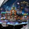 Creative Cyberpunk Style City Bar Building Blocks for Kids City Street View Assemble Bricks Toys Gift For Kids Christmas Gift No Box
