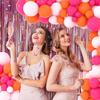 Orange Theme Balloons Garland Rose Pink Balloon Kit Arch Bridal Shower Wedding Anniversary Birthday Party Home Party Decoration