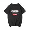 New Japanese Motorcycle Locomotive Racing Car Sports Car Helmet SHOEI Pure Cotton Round Neck Shortsleeved  Tshirt