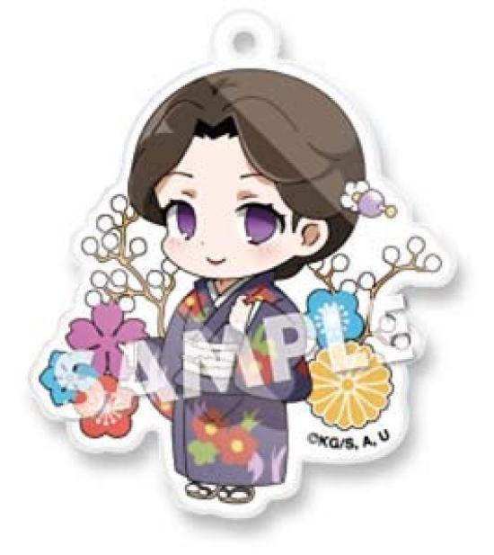 Demon Kimetsu no Yaiba Eform и акриловая шариковая цепочка 2-го выпуска КОРОБКА из 6 предметов Slayer Deco!