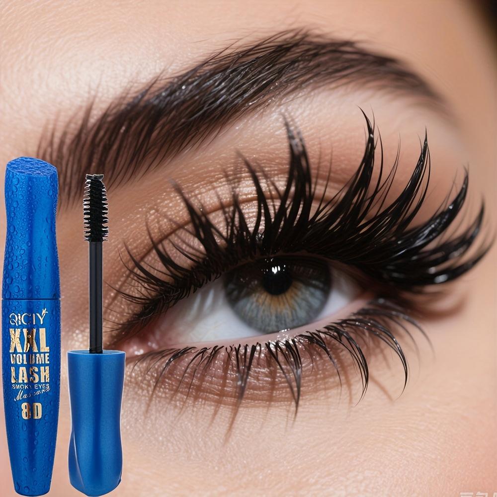 8D Тушь Стойкая Водостойкая Черная Подкручивающая Тушь, Быстросохнущая, Придающая Объем и Разглаживающая, Без Комочков, Не Размазывающаяся, Черная Подводка для Глаз Подарок для Женщин