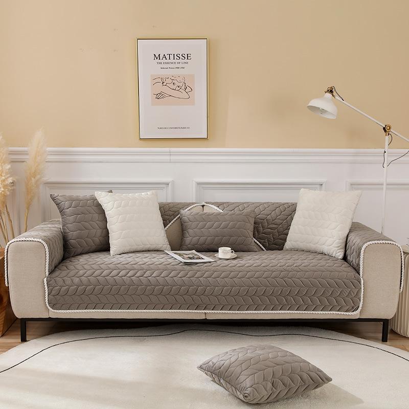 Factory Goods, Family Cool Ns Sofa Cushion, Simple Seat Cushion, Autumn And Winter Plush Sofa Cover, Retro Sofa Towel