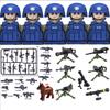Военные спецназовцы MOC, конструктор, мини-фигурки полицейских коммандос для игры, подарки, игрушка