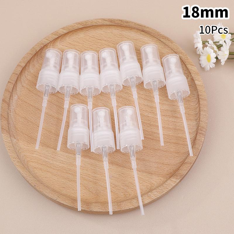 10 шт. портативный распылитель для флаконов с распылителем, насос для духов, распылительная головка с мелким туманом, сменная, многоразовая, 18/20/24 мм