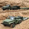 Новый военный транспортный тягач с дистанционным управлением, восхождение на внедорожник, шестиколесный привод, игрушечная полноразмерная модель автомобиля 1/16, удлиненная гусеница, подарок для мальчика