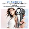 Sparkling Mini Cooling Fan Digital Display Portable Hand Fan  Indoor Outdoor Use
