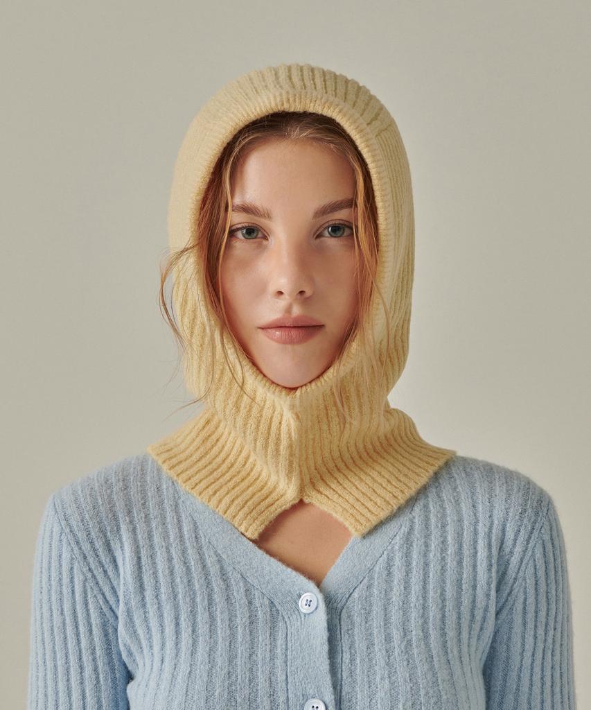 MUSINSA STANDARD WOMAN Женская мягкая балаклава из буклированной вязки [Желтый]